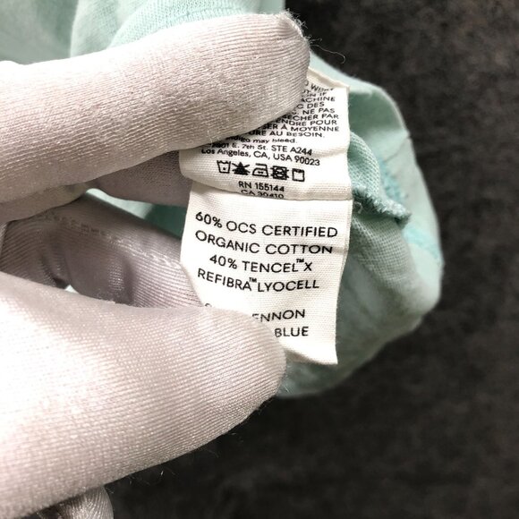 Boyish By Her Organic Cotton Tencel T Shirt Womens S Light Blue Short Sleeve - Picture 6 of 9